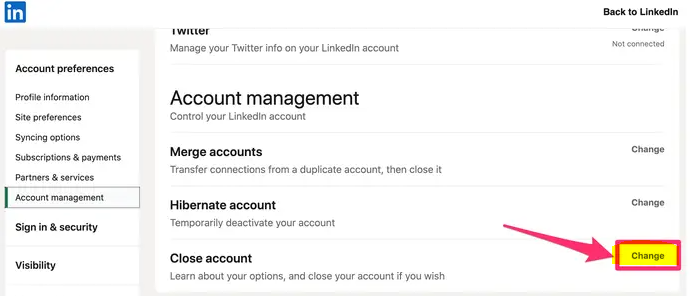 How to Delete Your Account on Linkedin
